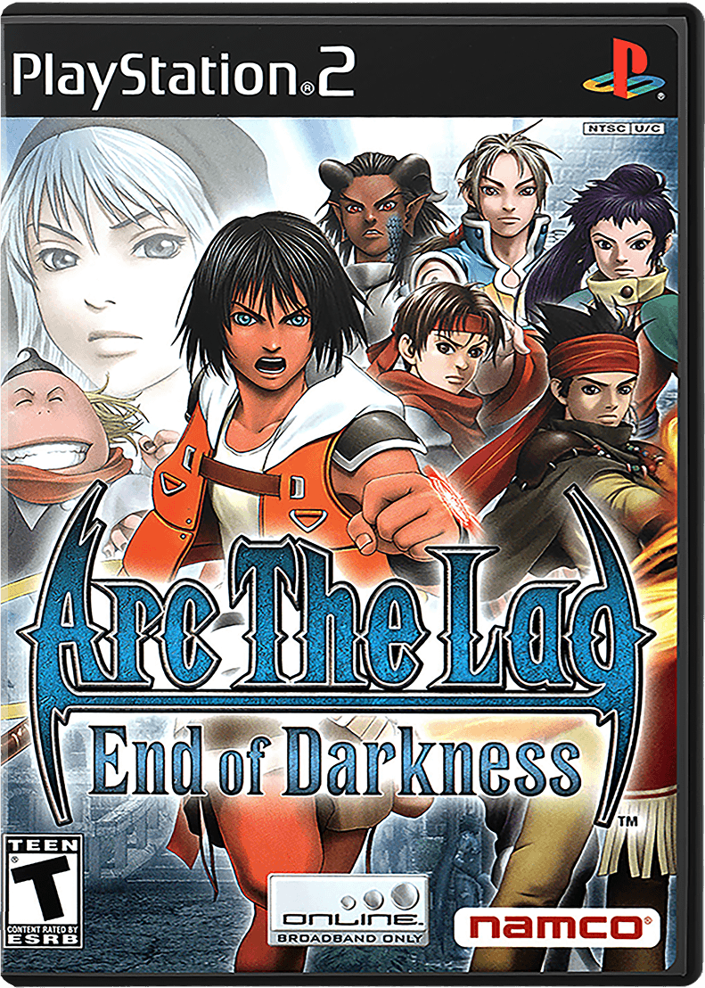Arc the Lad End of Darkness box art for Playstation 2